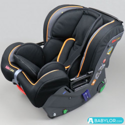 Car seat Klippan Cosy Kiss 2 Plus (black and orange)