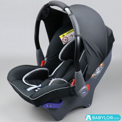 Car seat Klippan Dinofix freestyle (black with grey stitching)