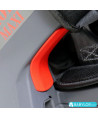 Kindersitz Klippan Triofix Maxi, Isofix-Befestigung, orange & schwarz