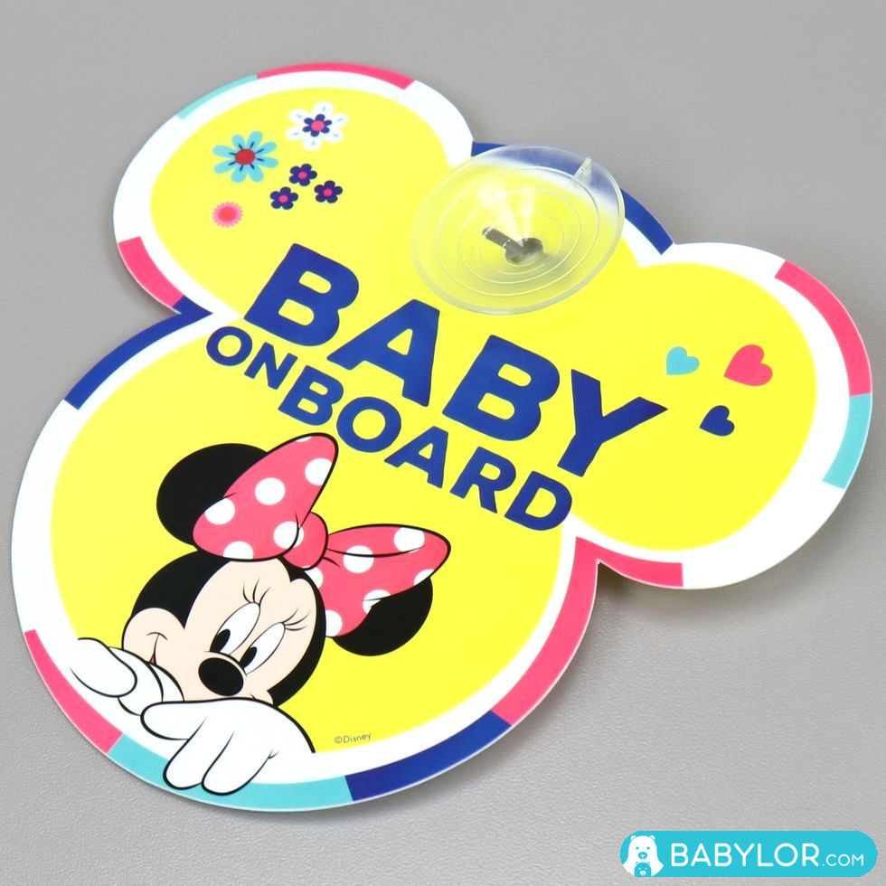 Autocollant bébé à bord à ventouse Disney Minnie